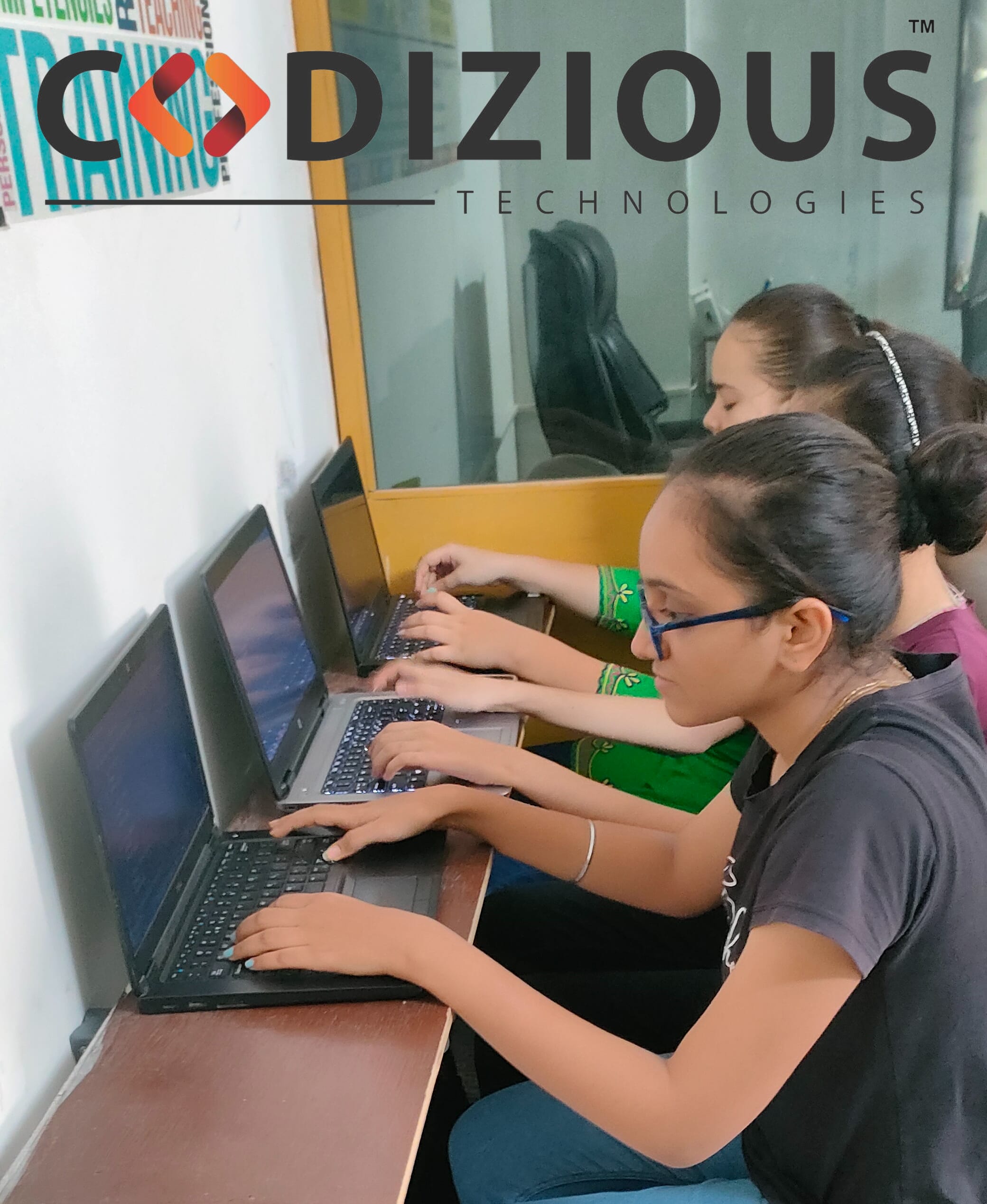 Internship training session at Codizious Technologies Rajkot